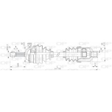 DRS6073.00 OPEN PARTS Привідний вал