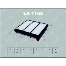 Повітряний фільтр LYNXauto LA-1168