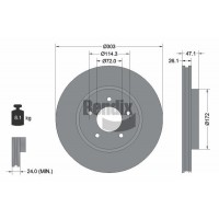 BDS1803 BENDIX Braking Гальмівний диск
