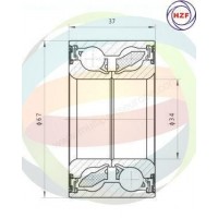 70-230066 MULTIPARTS Комплект підшипника ступиці колеса