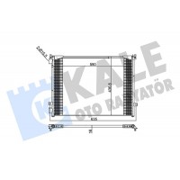 345815 KALE OTO RADYATÖR Конденсатор кондиціонера
