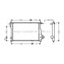 DW2075 AVA QUALITY COOLING Радіатор охолодження двигуна
