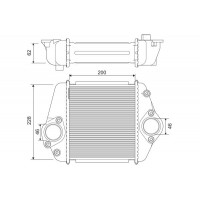 822901 VALEO Интеркулер
