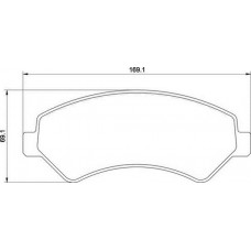 363710201656 MAGNETI MARELLI Комплект гальмівних колодок дисковий гальм
