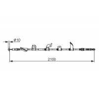 1 987 482 913 BOSCH Тросик, cтояночный тормоз