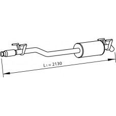 74312 DINEX Середній глушник вихлопних газів
