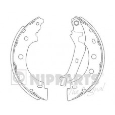 J3501056 NIPPARTS Комплект гальмівних колодок