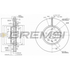 CD8337V BREMSI Гальмівний диск