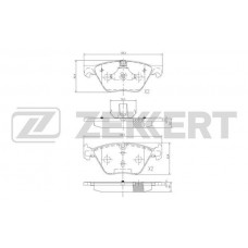 BS-2388 ZEKKERT Комплект гальмівних колодок дисковий гальм
