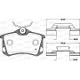 BPA0263.50 OPEN PARTS Комплект гальмівних колодок дисковий гальм