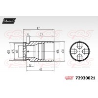 72930021 MAXTECH Поршень корпус скоби гальма