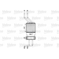 811520 VALEO Теплообмінник обігрів салону