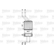 811520 VALEO Теплообмінник обігрів салону