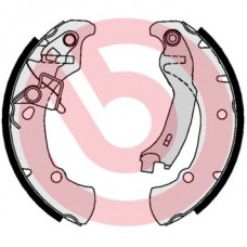 S 16 516 BREMBO Комплект гальмівних колодок