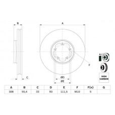 0 986 479 F46 BOSCH Гальмівний диск
