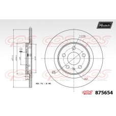 875654 MAXTECH Гальмівний диск