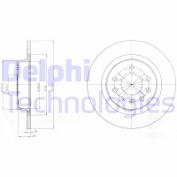 BG4300 DELPHI Гальмівний диск