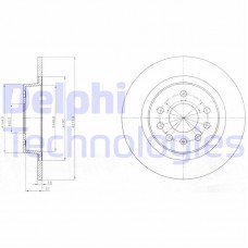 BG4300 DELPHI Гальмівний диск