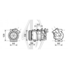 DCK1510 DIEDERICHS Компресор кондиціонера