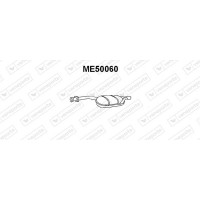 ME50060 VENEPORTE Середній глушник вихлопних газів