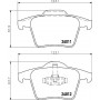 8DB 355 010-801 HELLA КомплеК т гальмівних колодок, дискове гальмо