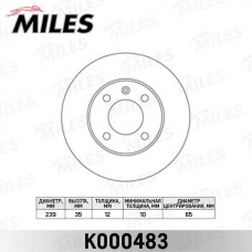 K000483 MILES Гальмівний диск