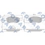 FO 873681 FOMAR Friction Комплект гальмівних колодок дисковий гальм