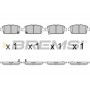 BP3730 BREMSI Комплект гальмівних колодок дисковий гальм