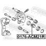 0176ACM21R FEBEST Поршень суппорта тормозного заднего