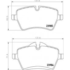 P 06 086 BREMBO Комплект гальмівних колодок дисковий гальм