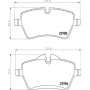 P 06 086 BREMBO Комплект гальмівних колодок дисковий гальм
