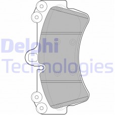 LP1997 DELPHI КомплеК т гальмівних колодок, дискове гальмо