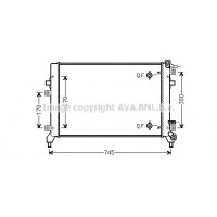 VN2326 AVA QUALITY COOLING Радіатор охолодження двигуна