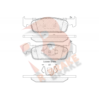 RB2115-202 R BRAKE КомплеК т гальмівних колодок, дискове гальмо