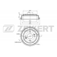 BS-5228 ZEKKERT Гальмівний барабан