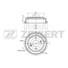 BS-5228 ZEKKERT Гальмівний барабан