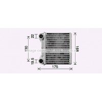 MS6762 AVA QUALITY COOLING Теплообмінник обігрів салону