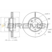 CD7978V BREMSI Гальмівний диск