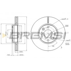 CD7978V BREMSI Гальмівний диск