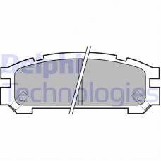 LP814 DELPHI КомплеК т гальмівних колодок, дискове гальмо