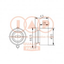 127-06011 IAP QUALITY PARTS Натяжний ролик ремінь ГРМ