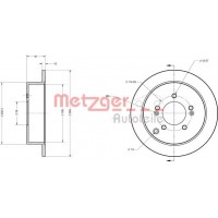 6110236 METZGER Гальмівний диск