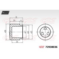 72938036 MAXTECH Поршень корпус скоби гальма