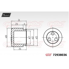 72938036 MAXTECH Поршень корпус скоби гальма