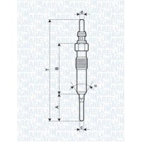 062900087304 MAGNETI MARELLI Свічка розжарювання