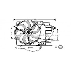 BW7506 AVA QUALITY COOLING Вентилятор охолодження двигуна