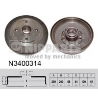 N3400314 NIPPARTS Гальмівний барабан