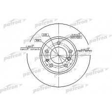 PBD2556 PATRON Гальмівний диск