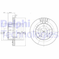 BG2207 DELPHI Гальмівний диск