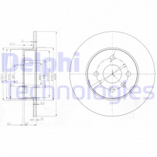 BG3885C DELPHI Гальмівний диск